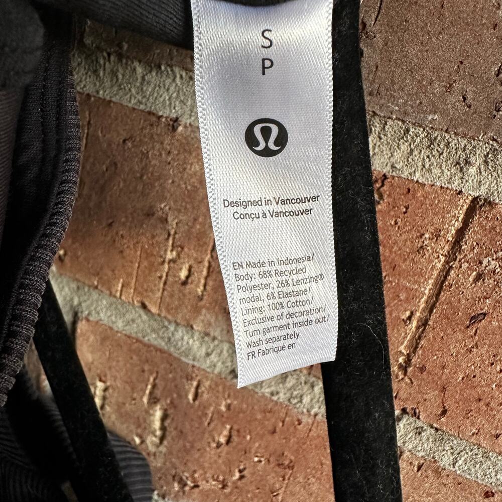 Lululemon Ribbed Softstreme Sweetheart Black Tank Small - Picture 4 of 4